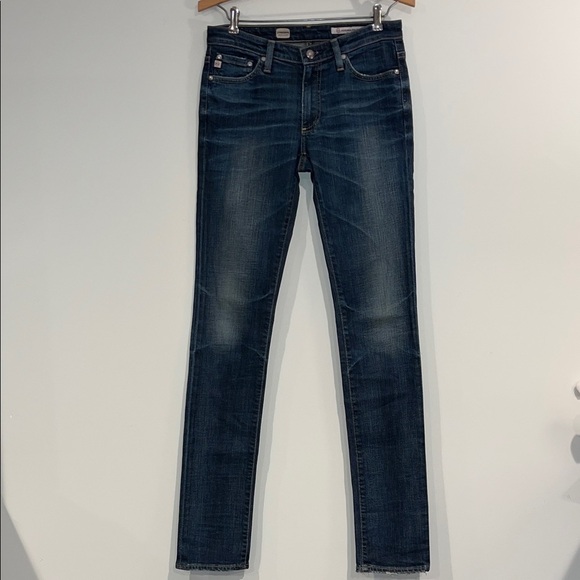 ADRIANO GOLDSCHMIED Premiere Skinny Straight Jeans Medium Wash Denim Women’s 26 - Picture 2 of 11